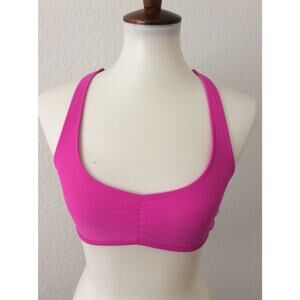 Aerie Bikini Top Multicolor Crochet Racerback Swimwear